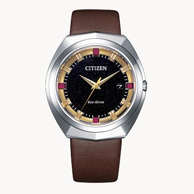 Eco Drive 365 Black Dial Leather Strap BN1010 05E CITIZEN